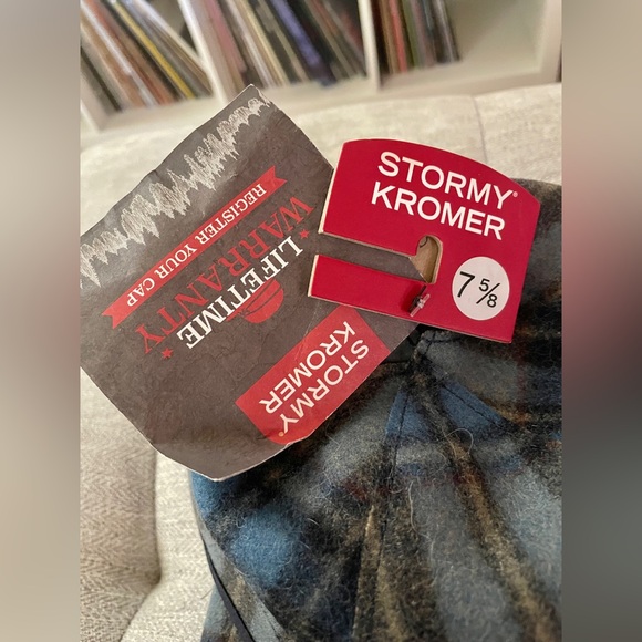 NWT Women’s Millie Stormy Kromer Blue Plaid Wool Cap Made in USA - Picture 2 of 5